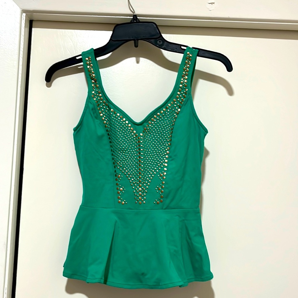 Bebe peplum tank